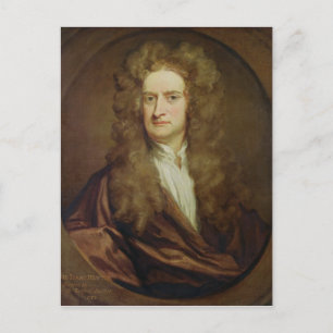 Portrait of Isaac Newton 1702 Postcard