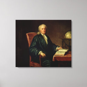 Portrait of Isaac Newton , c.1726 Canvas Print
