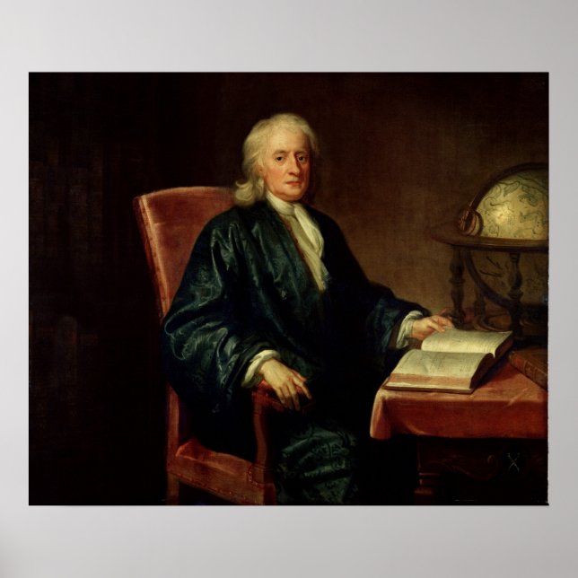 Portrait of Isaac Newton , c.1726 Poster (Front)