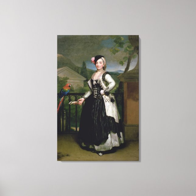 Portrait of Isabel Parrena Arce Canvas Print (Front)