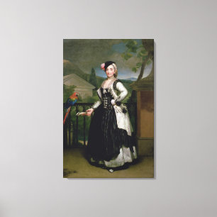Portrait of Isabel Parrena Arce Canvas Print