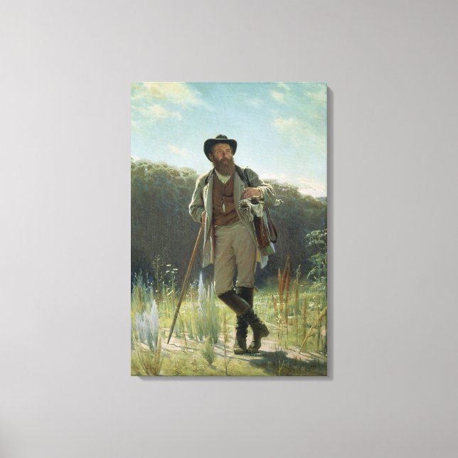 Portrait of Ivan Ivanovich Shishkin , 1873 Canvas Print (Front)