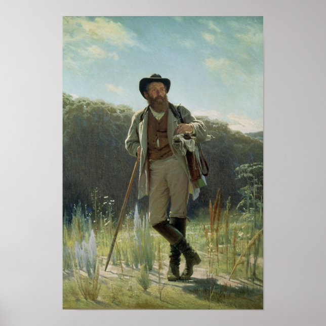 Portrait of Ivan Ivanovich Shishkin , 1873 Poster (Front)