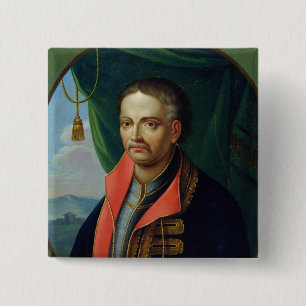 Portrait of Ivan Mazepa 15 Cm Square Badge