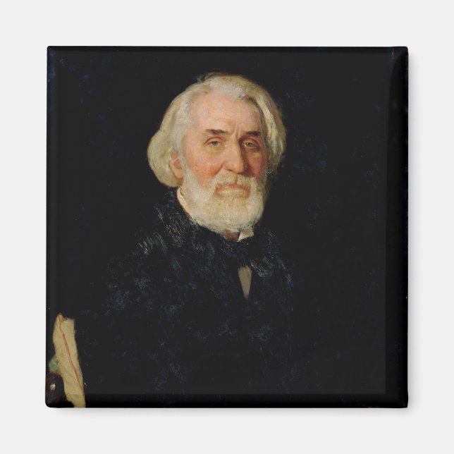 Portrait of Ivan S. Turgenev , 1879 Magnet (Front)
