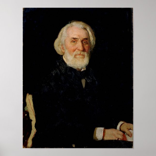 Portrait of Ivan S. Turgenev , 1879 Poster (Front)