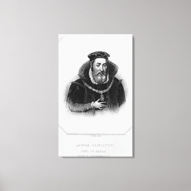 Portrait of James Hamilton  2nd Earl of Arran Canvas Print (Front)