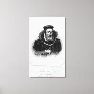 Portrait of James Hamilton 2nd Earl of Arran Canvas Print