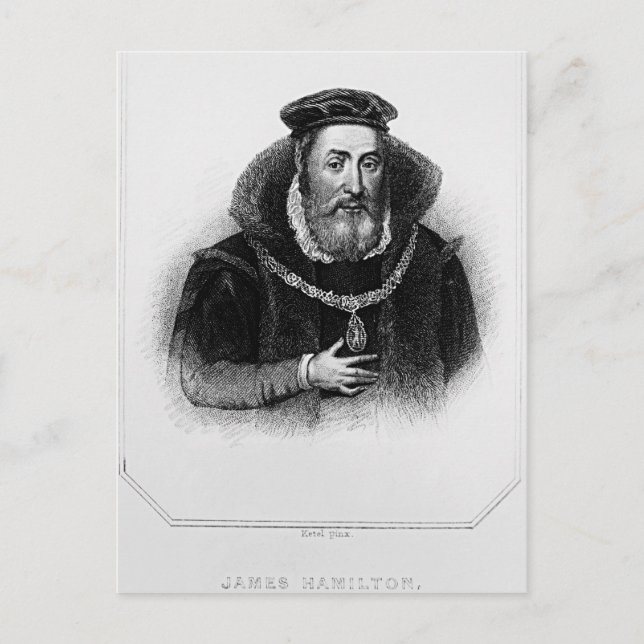 Portrait of James Hamilton  2nd Earl of Arran Postcard (Front)
