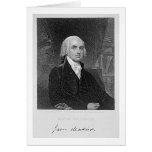 Portrait of James Madison, engraved by William A.