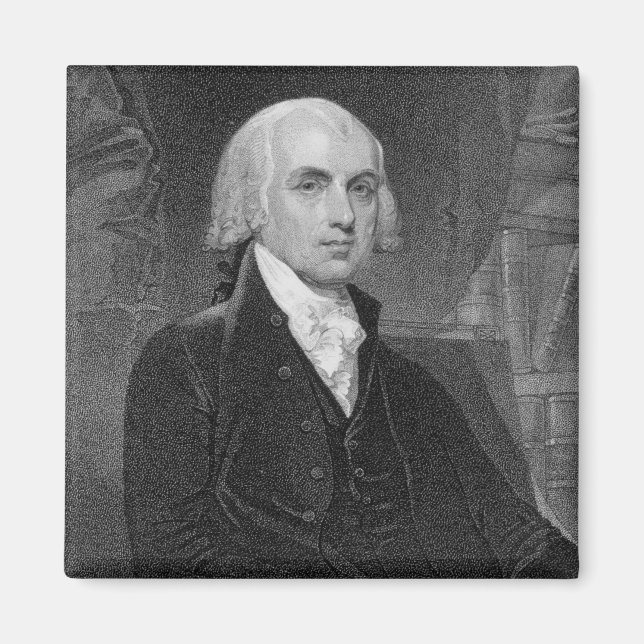 Portrait of James Madison, engraved by William A. Magnet (Front)
