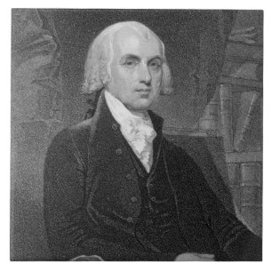 Portrait of James Madison, engraved by William A. Tile