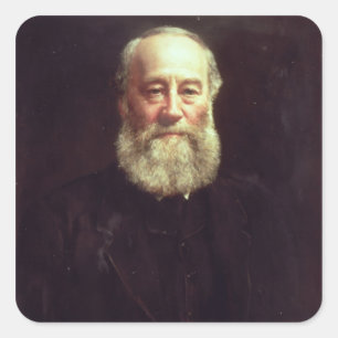 Portrait of James Prescott Joule Square Sticker