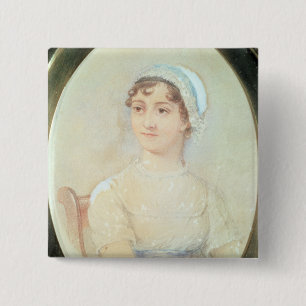 Portrait of Jane Austen 15 Cm Square Badge