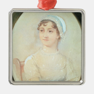 Portrait of Jane Austen Metal Tree Decoration