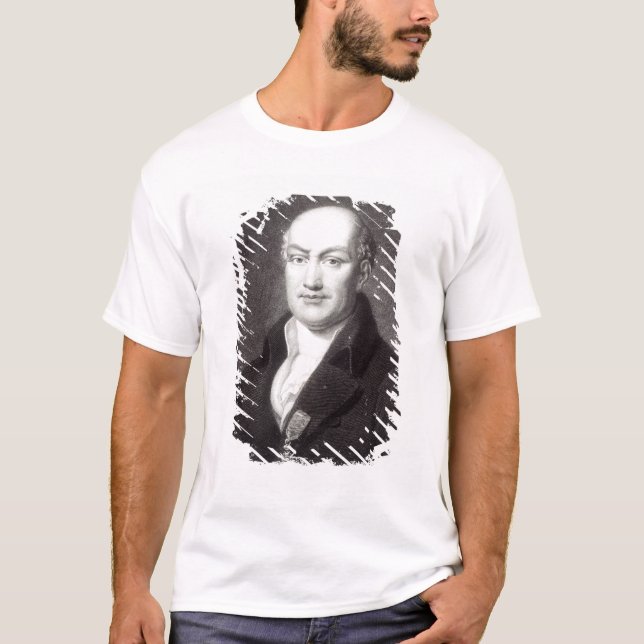Portrait of Jean Baptiste Joseph Delambre T-Shirt (Front)