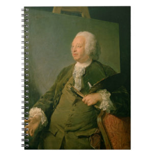Portrait of Jean-Baptiste Oudry (1686-1755) c.1753 Spiral Notebook