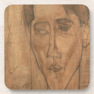 Portrait of Jean Cocteau (1889-1963) 1917 (pencil Coaster