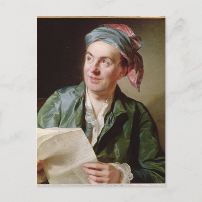 Portrait of Jean-Francois Marmontel  1767 Postcard (Front)
