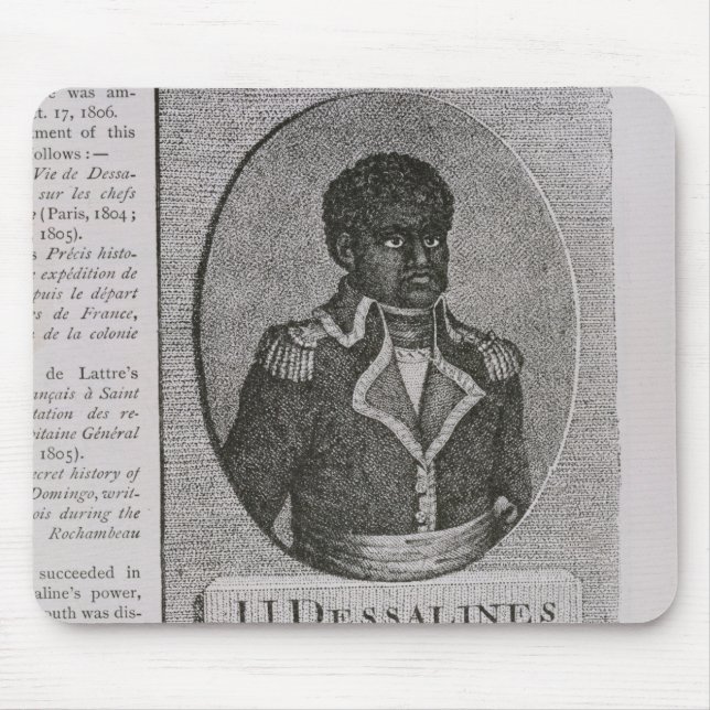 Portrait of Jean-Jacques Dessalines Mouse Pad (Front)