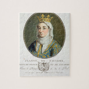 Portrait of Jeanne de Navarre (1271-1304), 1788 (c Jigsaw Puzzle