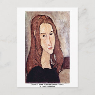 Portrait Of Jeanne Hébuterne [Head In Profile]., Postcard