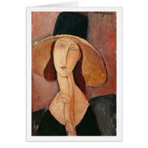 Portrait of Jeanne Hebuterne in a large hat