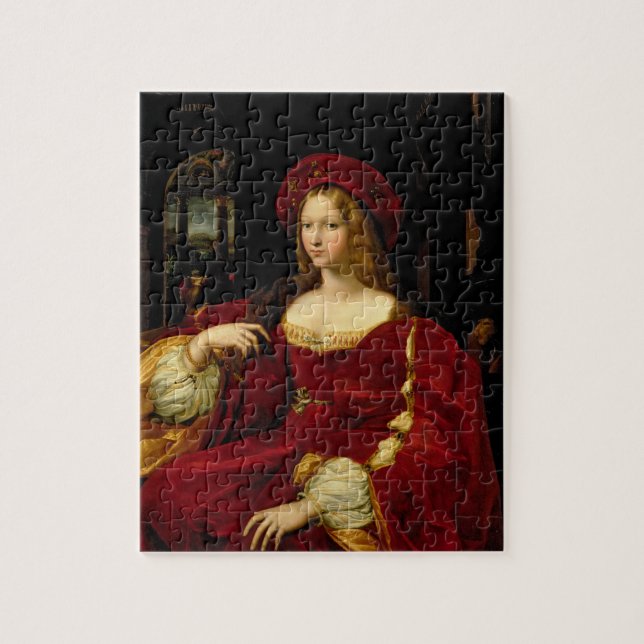 Portrait of Jeanne of Aragon (c.1500-77) wife of A Jigsaw Puzzle (Vertical)