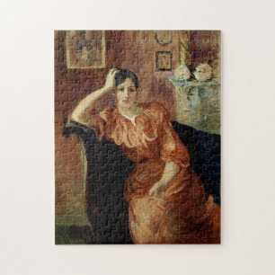 Portrait of Jeanne Pontillon Jigsaw Puzzle