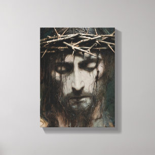 Portrait of Jesus Christ (#1) Canvas Print