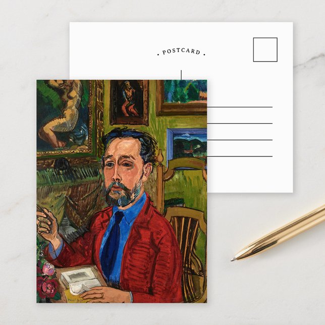 Portrait of Joachim Gasquet | Raoul Dufy Postcard (Creator Uploaded)