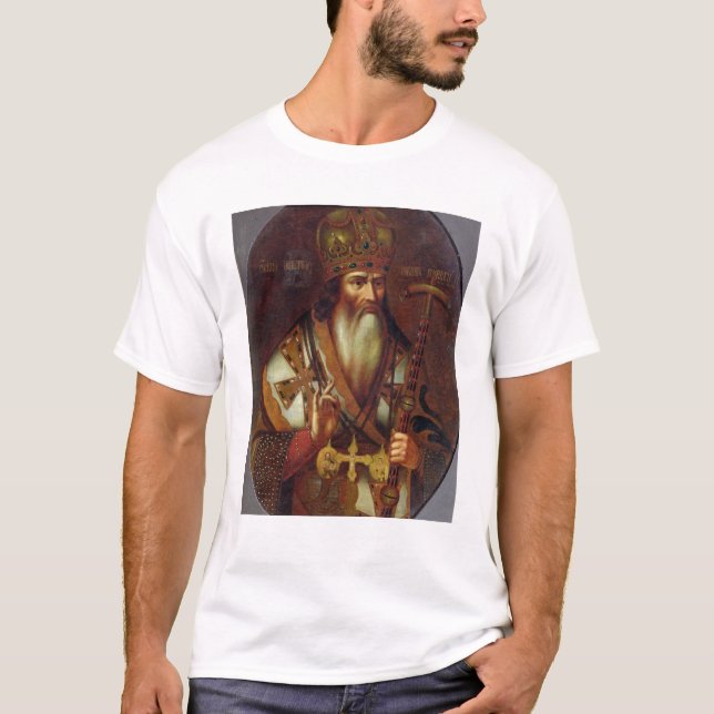Portrait of Joachim, Patriarch of Moscow T-Shirt (Front)