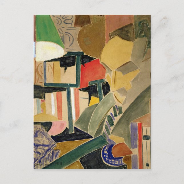 Portrait of Joan Salvat-Papasseit  1918 Postcard (Front)