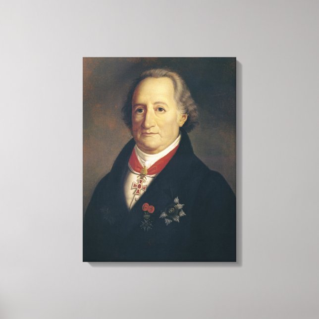 Portrait of Johann Wolfgang von Goethe Canvas Print (Front)