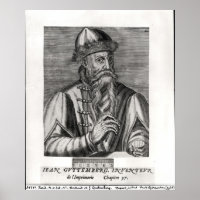 Portrait of Johannes Gutenberg