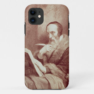 Portrait of John Calvin (1509-1564) (engraving) iPhone 11 Case