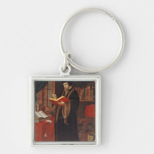 Portrait of John Calvin Key Ring