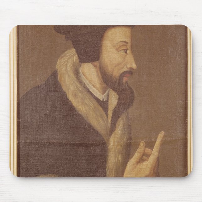 Portrait of John Calvin Mouse Pad (Front)