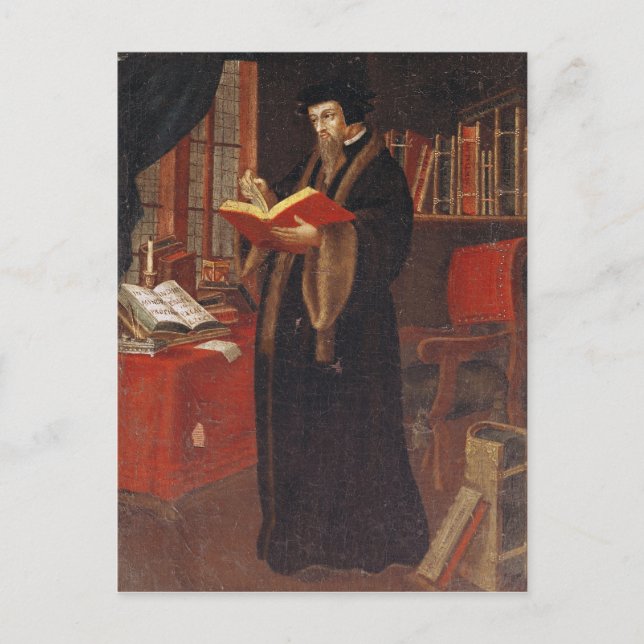 Portrait of John Calvin Postcard (Front)