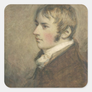 Portrait of John Constable (1776-1837) aged twenty Square Sticker