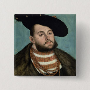 Portrait of John Frederick the Magnanimous (1503-5 15 Cm Square Badge