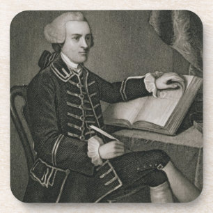 Portrait of John Hancock, engraved by John B. Forr Coaster