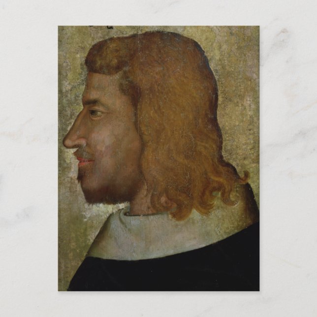 Portrait of John II,'the Good'  King of France Postcard (Front)