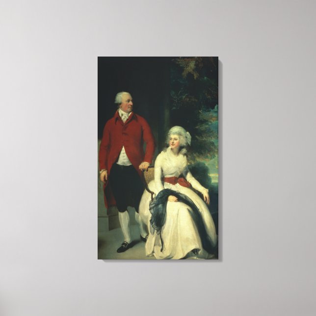Portrait of John Julius Angerstein (1735-1823) and Canvas Print (Front)