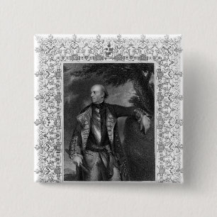 Portrait of John Manners, Marquis of Granby 15 Cm Square Badge