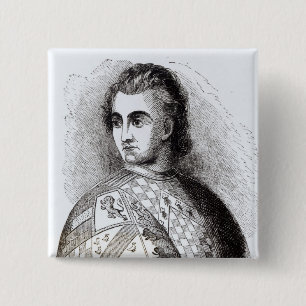 Portrait of John Talbot 15 Cm Square Badge