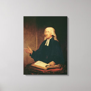 Portrait of John Wesley 1788 Canvas Print