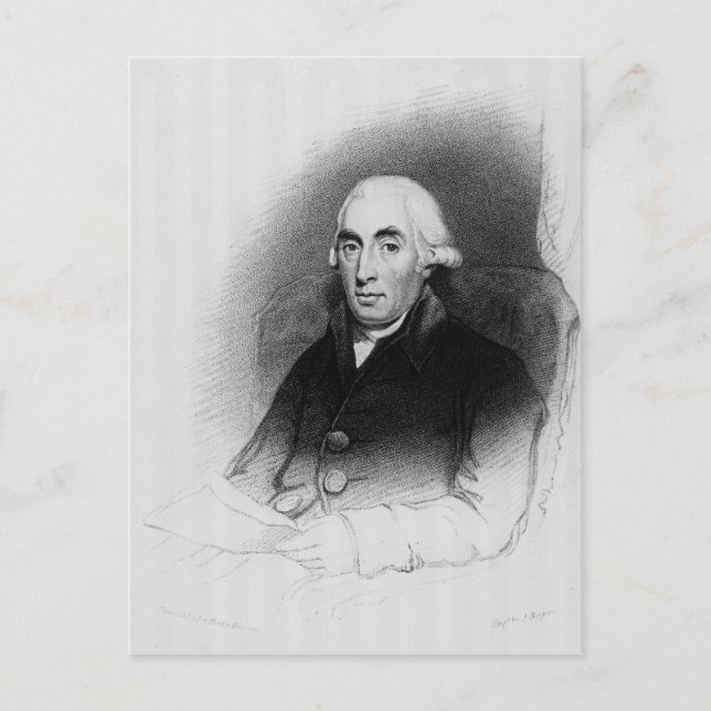 Portrait of Joseph Black Postcard (Front)