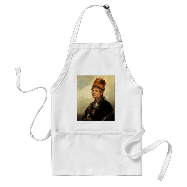 Portrait of Joseph Brant by Gilbert Stuart Standard Apron (Front)