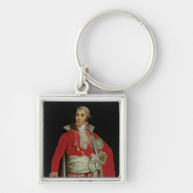 Portrait of Joseph Fouche  Duke of Otranto Key Ring (Front)